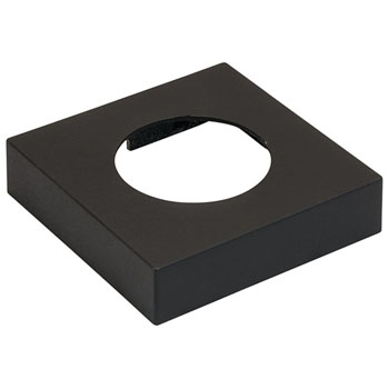 Hafele LOOX #2025/2026 Square Surface Mounted Trim Ring, Black