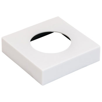 Hafele LOOX #2025/2026 Square Surface Mounted Trim Ring, White