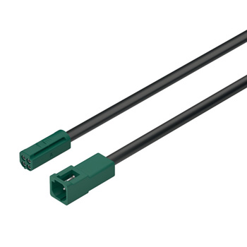 Extension Lead, CL3R, Multi-White, Black/Green, (78-3/4" Length)