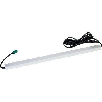 Hafele LOOX5 LED3045 Surface Mounted Light Bar, 9'' to 45'' Length, Silver 2191 Profile, 24V, 3000K Warm White or 4000K Cool White, Inline Touch Dimmer, Linkable, Product View