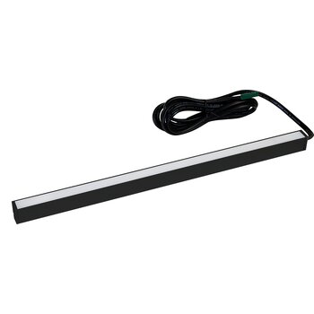 Hafele LOOX5 LED3087 Surface Mounted Light Bar, 60'' to 72'' Length, Black 2103 Profile, 24V, 2700-5000K Multi-White 2-Wire, No Switch, Linkable, Product View
