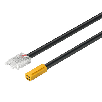 Lead For RGB LED-Band, 100mm (4" Length), Black/Yellow/Plastic
