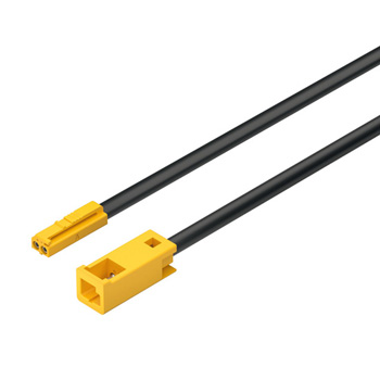 Extension Lead, CL3R, Momochrome, 12 Volts, Black/Yellow, (78-3/4" Length)