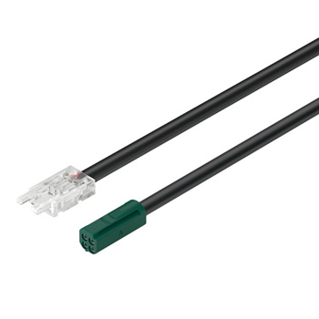 Lead For LED-Band, Multi-White, 24 Volts, (4" Length), Black/Green/Plastic
