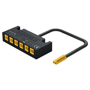 6-Way Distributor without Switching Function, Black