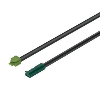Lead with Snap Connector For Modular Monochrome Light, 24 Volts, (78-3/4" Length), Black/Green