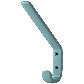 Hafele HEWI Collection Modern Wall Mounted Coat & Hat Hook in Blue Aqua, Polyamide, 7/8" W x 4-15/16" D x 6-1/2" H