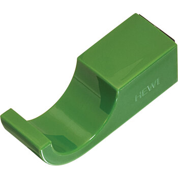 Hafele HEWI Collection Modern Wall Mounted Single Coat Hook in Glossy May Green, Polyamide, 5/8" W x 1-15/16" D x 5/8" H
