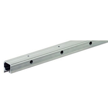 Hafele Porta 100/ Divido 100 GR Single Upper Running Track, 2.5 m (8' 2-7/16") length; 39mm W x 41mm D (1-17/32"W x 1-39/64"D), Aluminum