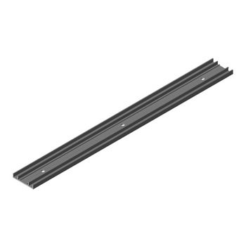Hafele Divido 80 Mounting Profile for Single Lower Running Track, Recessed, 51 x 10mm, 2.5 meters, Aluminum