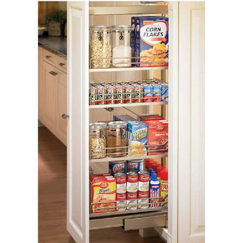 Pantry Pullout Shelves And Baskets View And Reach Items In The