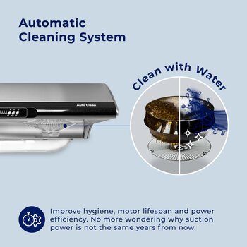 Hauslane UC-C395 Series Range Hood, Automatic Cleaning System
