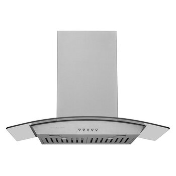 Hauslane Chef Series WM-630 30'' Convertible Stainless Steel Wall Mounted Range Hood, Front View