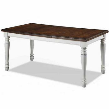 Home Styles Monarch Rectangular Dining Table, Oak and White