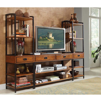 Home Styles Modern Crafts 3-Pc. Gaming Entertainment Center, Oak