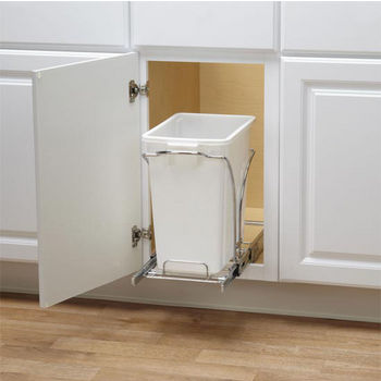pull-out & built-in trash cans - cabinet slide out & under sink