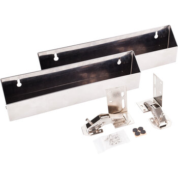 11" Stainless Steel Tip-Out Tray Kit