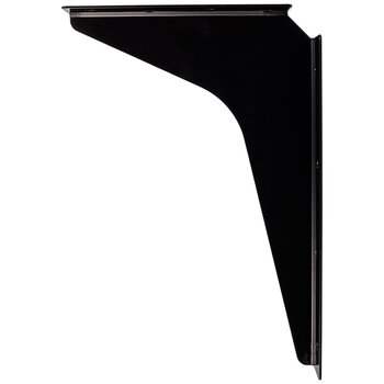 Hardware Resources Black Workstation Steel Bracket, Sold as Pair, Load Rated Capacity: 300 lbs, Product View