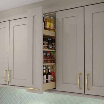 Pull-Out Shelves - Wood or Wire Construction Allows these Cabinet ...