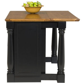 Home styles monarch kitchen island with two discount stools