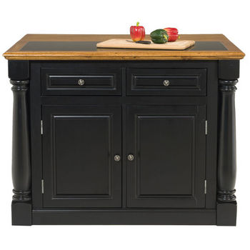 Home Styles Monarch Kitchen Island with Granite Insert Top