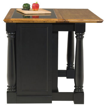 Home Styles Monarch Kitchen Island with Granite Insert Top