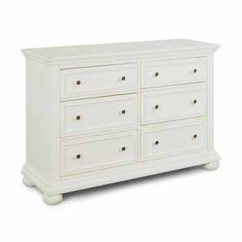 Dover Dresser With Mirror Option In White Finish By Home Styles