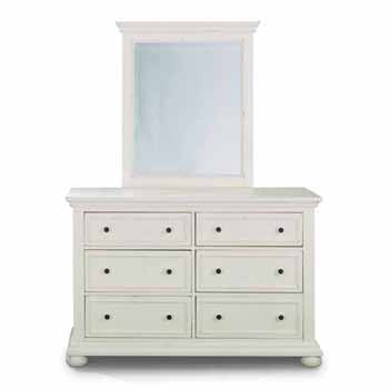 Dover Dresser With Mirror Option In White Finish By Home Styles