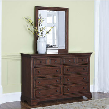 Lafayette 8 Drawer Dresser With Elegant Moldings Antique Brass