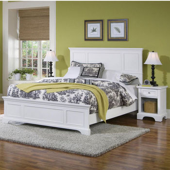 Naples White Queen Bed by Home Styles