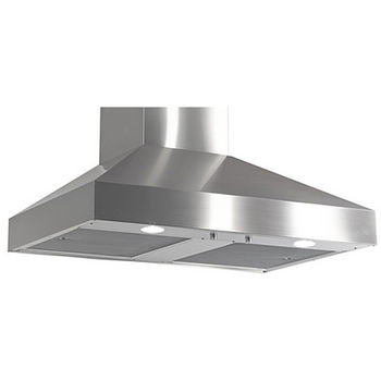 Imperial WHP1900 Wall Mount Chimney Range Hood by Imperial, with 8" Duct Booster,  Stainless Steel