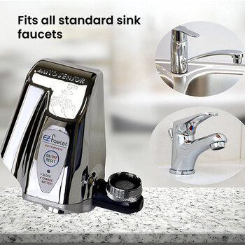 iTouchless EZ PRO Automatic Sensor Faucet Adapter for Bathroom, Kitchen Sink, Also use as Cat Fountain and Pet Water Dispenser, Fits Standard Faucets