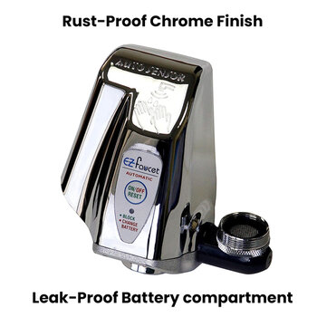iTouchless EZ PRO Automatic Sensor Faucet Adapter for Bathroom, Kitchen Sink, Also use as Cat Fountain and Pet Water Dispenser, Chrome Finish