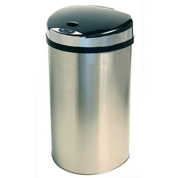 iTouchless - 13 Gal. Semi Round Trash Can