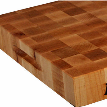 John Boos Chopping Block Collection Reversible with Hand Grips, Maple End Grain