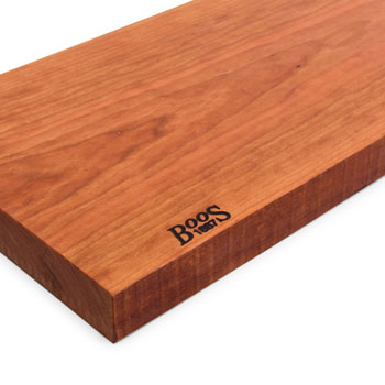 John Boos American Cherry Rustic-Edge Design Reversible Cutting Board