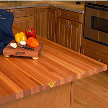 John Boos Blended Oak 30" Wide Island Top, 1-1/2" Thick