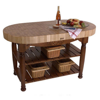 Maple Harvest Table with 3 Wicker Baskets by John Boo