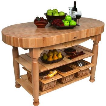 Maple Harvest Table with 3 Wicker Baskets by John Boo