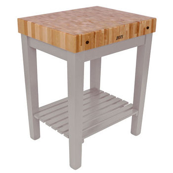 Maple Chef Block with Slatted Shelf by John Boos