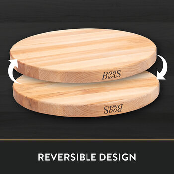 John Boos Pizza Lover Basket Gift Pack, 7-Piece with R18 Northern Hard Rock Maple Cutting Board, Reversible Design