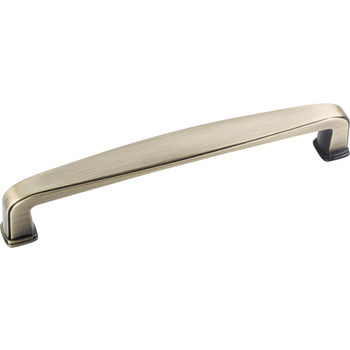Jeffrey Alexander Milan 1 Collection 5-9/16'' W Plain Cabinet Pull in Brushed Antique Brass