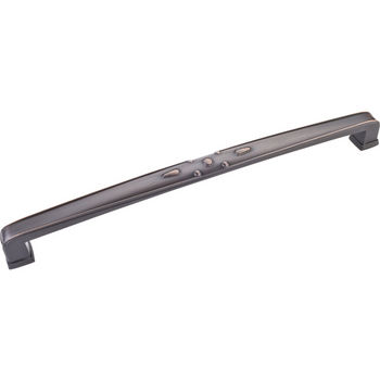 Jeffrey Alexander Milan 2 Collection 12-13/16'' W Decorated Cabinet Appliance Pull in Brushed Oil Rubbed Bronze