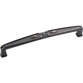 Jeffrey Alexander Milan 2 Collection 6-13/16'' W Decorated Cabinet Pull in Brushed Oil Rubbed Bronze