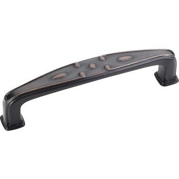Jeffrey Alexander Milan 2 Collection 4-1/4'' W Decorated Cabinet Pull in Brushed Oil Rubbed Bronze