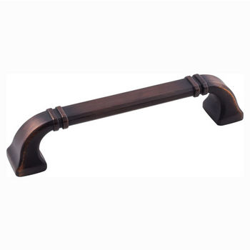 Jeffrey Alexander Ella Collection 5-13/16" W Decorative Cabinet Pull in Brushed Oil Rubbed Bronze, Center to Center: 128mm (5")