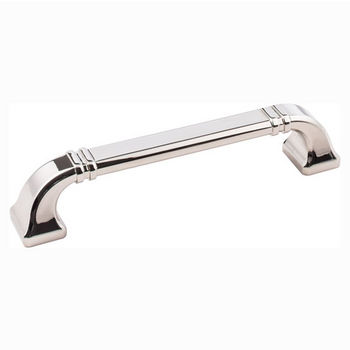 Jeffrey Alexander Ella Collection 5-13/16" W Decorative Cabinet Pull in Polished Nickel, Center to Center: 128mm (5")