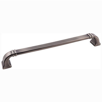 Jeffrey Alexander Ella Collection 13" W Decorative Appliance Pull in Brushed Pewter, Center to Center: 12" (305mm)