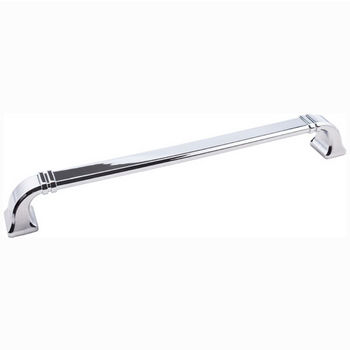 Jeffrey Alexander Ella Collection 13" W Decorative Appliance Pull in Polished Chrome, Center to Center: 12" (305mm)