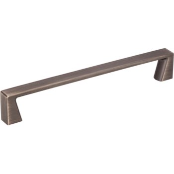 Jeffrey Alexander 6-13/16" Width Boswell Cabinet Pull in Brushed Pewter, Center to Center: 160mm (6-5/16")